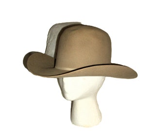 Vintage Mens STETSON 4X Brown Taupe Rancher Cowboy Hat Size 7 Only 99 USD