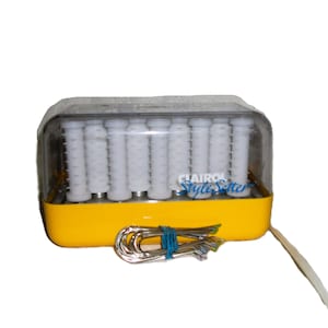 Vintage Clairol Electric Hot Roller Set 14 Rollers with Metal Clips Only 25 USD