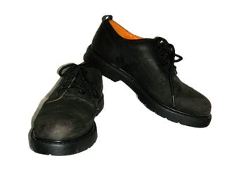 Vintage Nubuck Suede Leather Lace-Up Oxfords Lugs Shoes Timberland Size 9 Only 21 USD