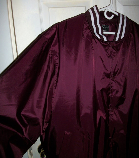 Vintage Burgundy & White Coat Varsity Bomber Jack… - image 6