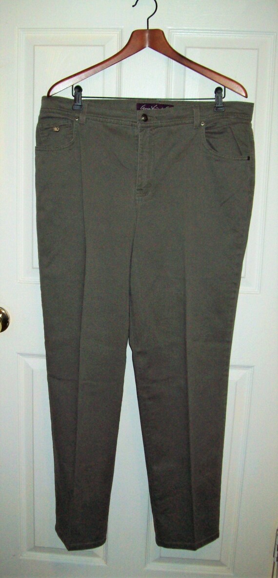 khaki green jeans ladies