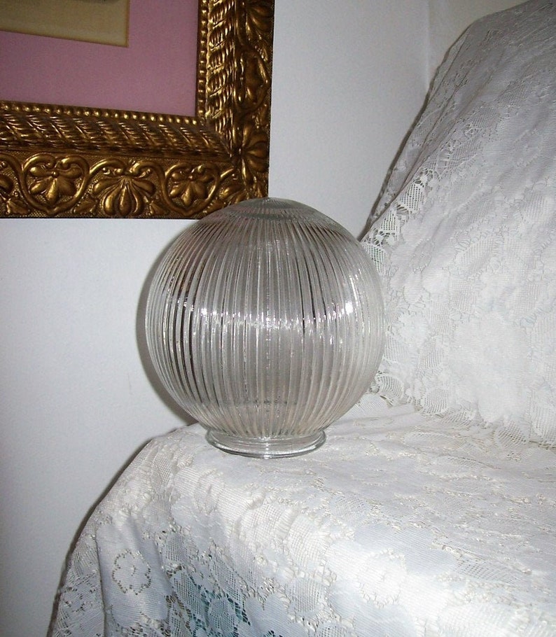 Vintage Clear Glass Round Globe Replacement Ceiling Light Lamp Globe Replacement Ceiling Light Lamp
