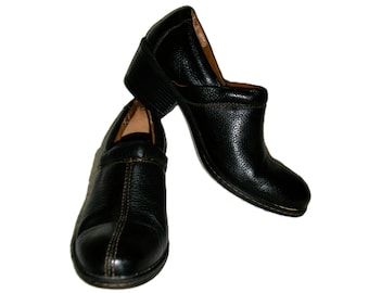 Vintage Black Leather Oxfords Lace up Shoes by Nunn Bush  display picture 3