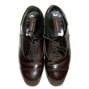 Vintage Burgundy Oxblood Leather Oxfords by Florsheim Shoe Men's Size 10 D Only 18 USD image 4