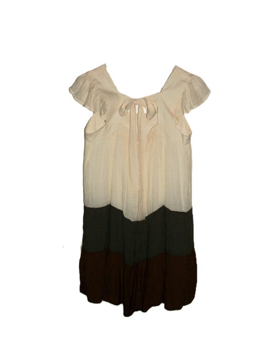 Peasant keyhole drop waist tunic main image 0