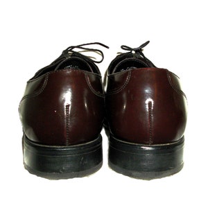 Vintage Burgundy Oxblood Leather Oxfords by Florsheim Shoe Men's Size 10 D Only 18 USD image 8