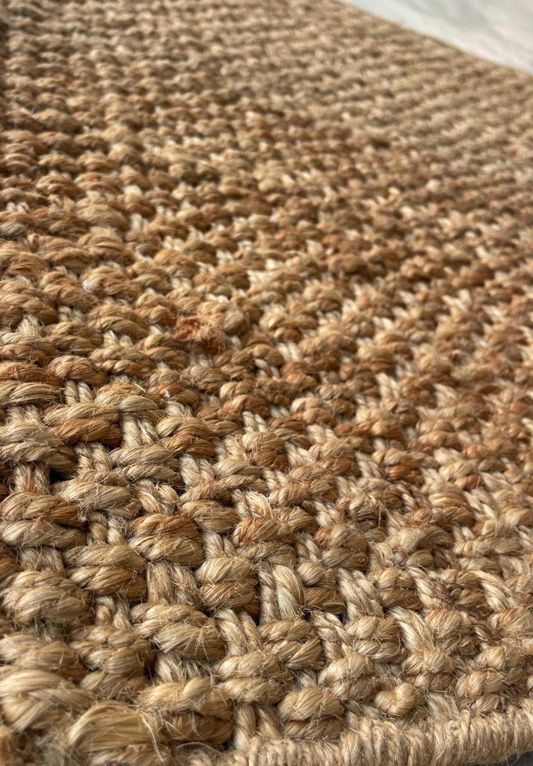 Handmade Chunky Jute Rug – Braided Eco-friendly Floor Mat. - Etsy