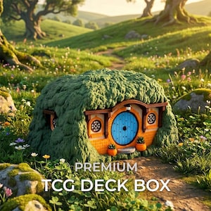 Hobbit House Style Mtg Commander Deck Box | Lotr Lord Of The Rings Inspired Magic The Gathering Card Holder