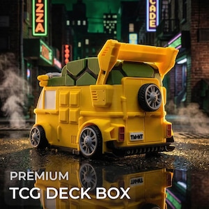 Party Wagon Mtg Commander Deck Box | Tmnt Inspired Magic The Gathering Card Holder
