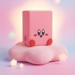 Kirby Inspired Mtg Commander Deck Box | 3D Printed Retro Gaming Magic The Gathering Card Holder