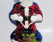 Christopher Radko MIghty Claus Super Santa Polish GLass Ornament Circa 2000