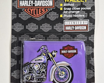 Vintage 1993 Harley Davidson Motor Cycles Wallet Billfold in unopened hang card
