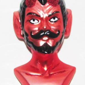 Handmade Blown Glass Devil or Krampus Halloween / Christmas Ornament