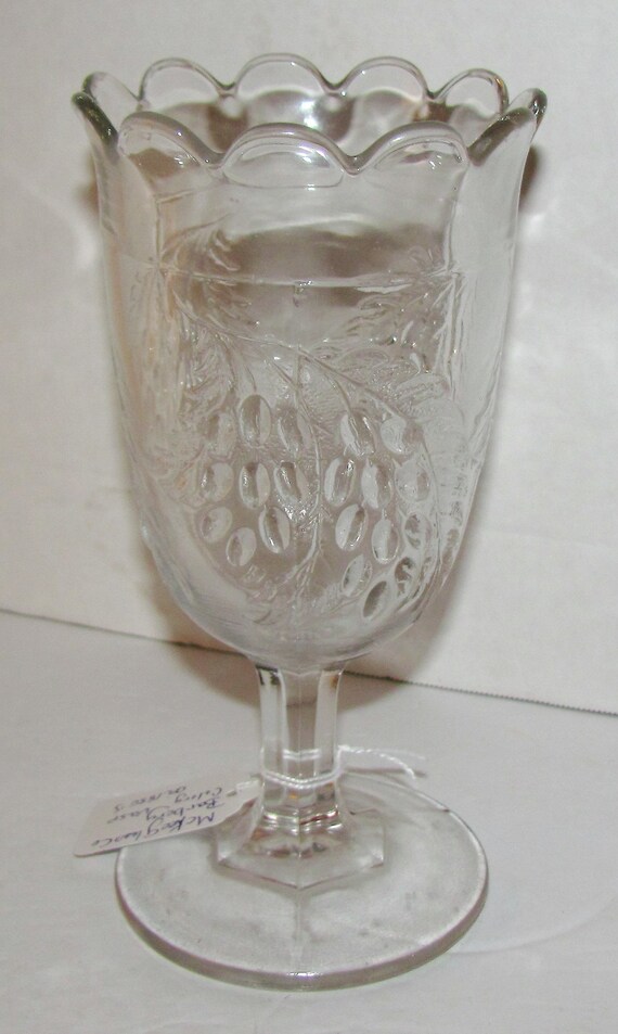 Antique 1880s EAPG McKee Glass Co Pattern Glass Celery Vase