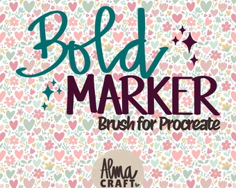 Bold Marker Brush for Procreate