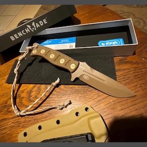 BM 375FE-1 Jaktkniv i Adamas-stil, höghärdad CPM CruWear-stål