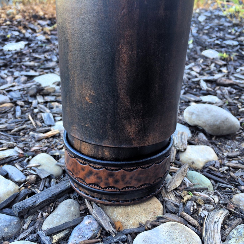 Pipetube Leather Pipe Case With Matching Pipe Stand Handmade in the U.S