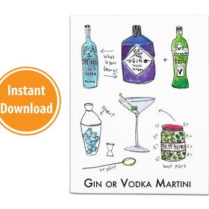 Martini scaricabile con Gin o Vodka Card