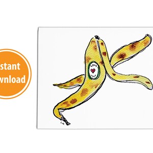 Downloadable Banana Love You Card