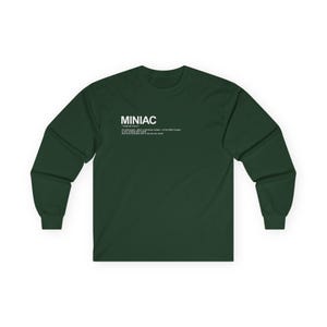 MINIAC Definition-shirt met lange mouwen Minimalistische graphic voor MINI Cooper en Classic Mini-enthousiastelingen