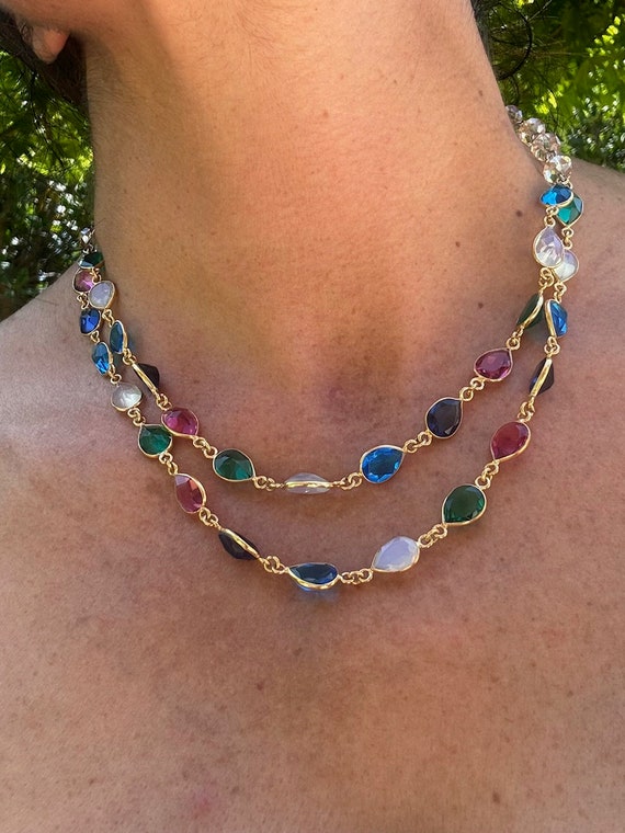 ネックレス・ペンダント Multi Color Stone Statement Necklace il_1080xN.6145648723_7npu.jpg