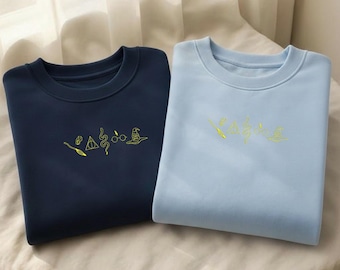 Fantasy Magic Graphic Crewneck Embroidery, Wizard Hoodie Alternative Mystic Gift for Him Her