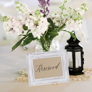 Reserved Wedding Table Sign Instant Download (4x6 and 5x7)