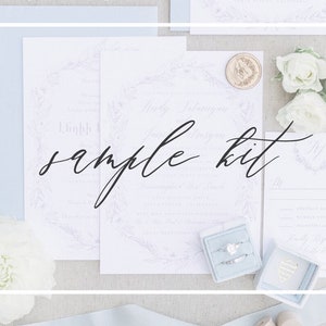 Paper Sample Kit | Includes 2 Full Wedding Invitation Suites (White & Cream)