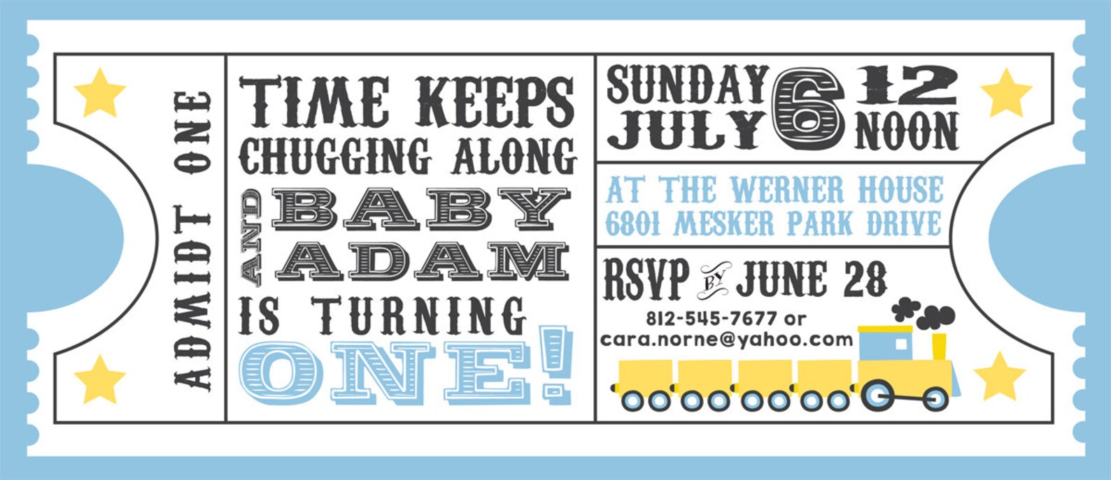 train ticket kids birthday invitation printable etsy