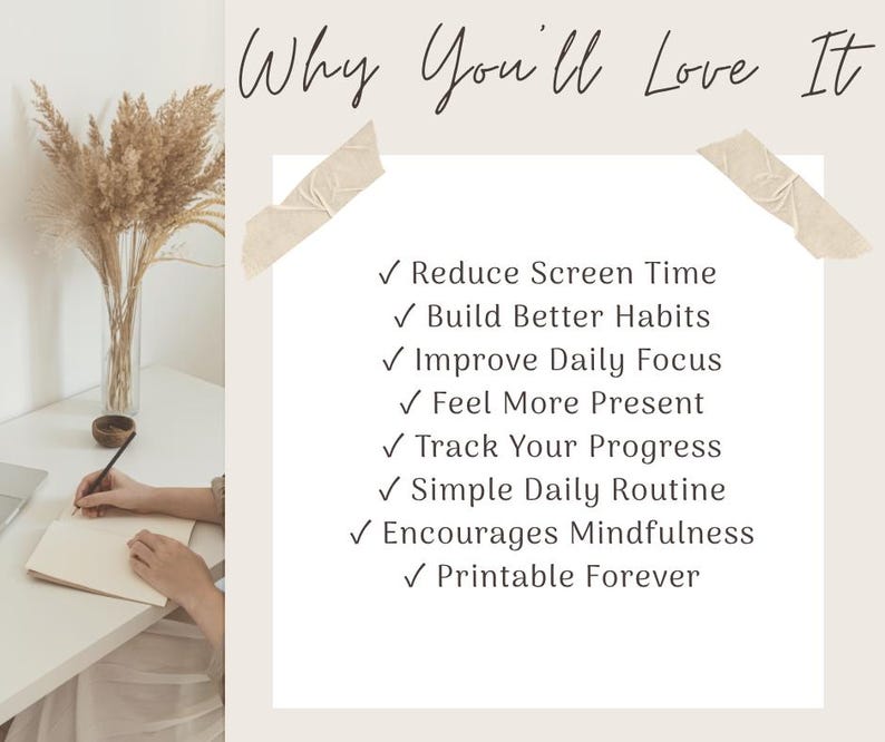Dopamine Detox Workbook | 30-day Digital Detox Journal | Printable ...