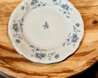 Johann Haviland “Blue Garland” Bread & Butter Plate with Silver Trim