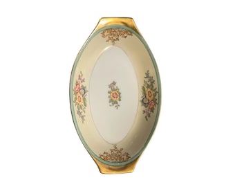 Celebrate - “CEB51” Relish Dish with Gold Trim