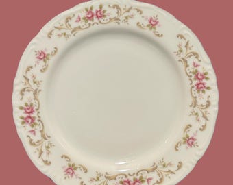 Style House brood- en boterbord 'Rose Baroque' met platina afwerking
