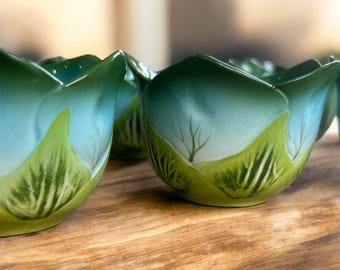 Mustardseed And Moonshine Blue & Green Nut Bowl