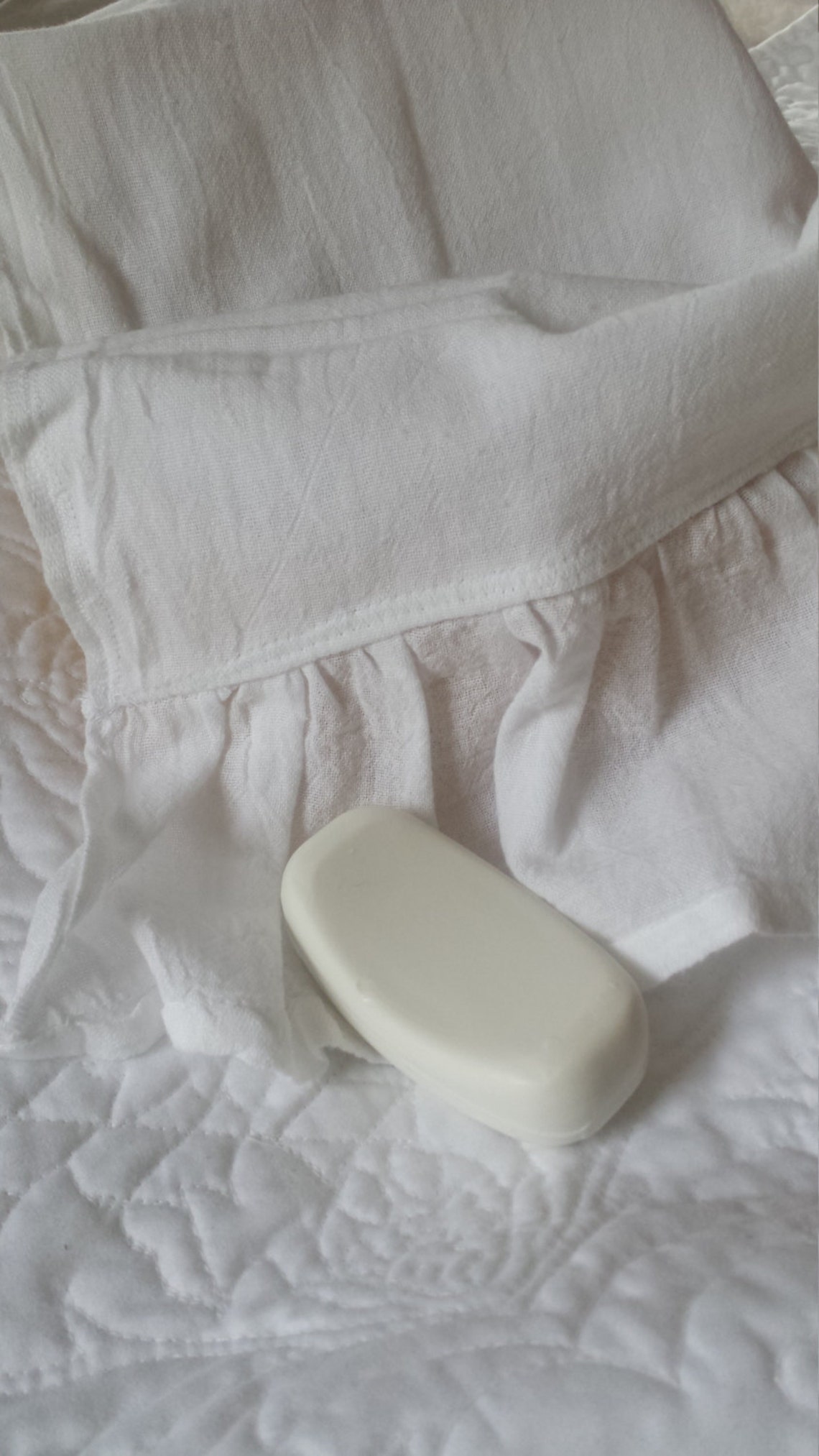 Set of Three Farmhouse White Ruffle Hand Towels Etsy