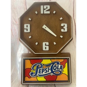 Pepsi Clock Vintage - Etsy