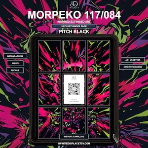 Pokemon Binder Art, Morpeko 117/084 Extended Card Insert | 9-Pocket PDF Download