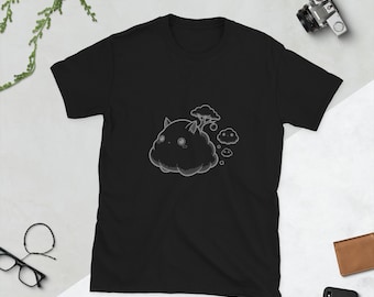 Cloud Cat | Cute Fantasy Line Art – Short-Sleeve Unisex T-Shirt