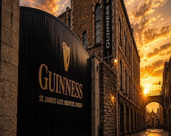 Guinness St. James Gate Brewery Dublin Print, Irish Pub Wall Art (Digital Download)