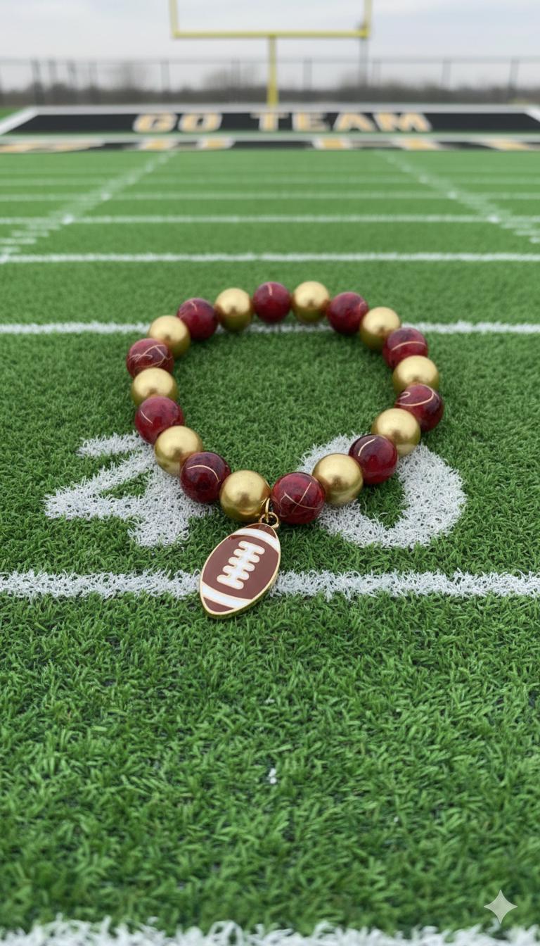 San Francisco 49ers Euro Bead Necklace - Sports Unlimited