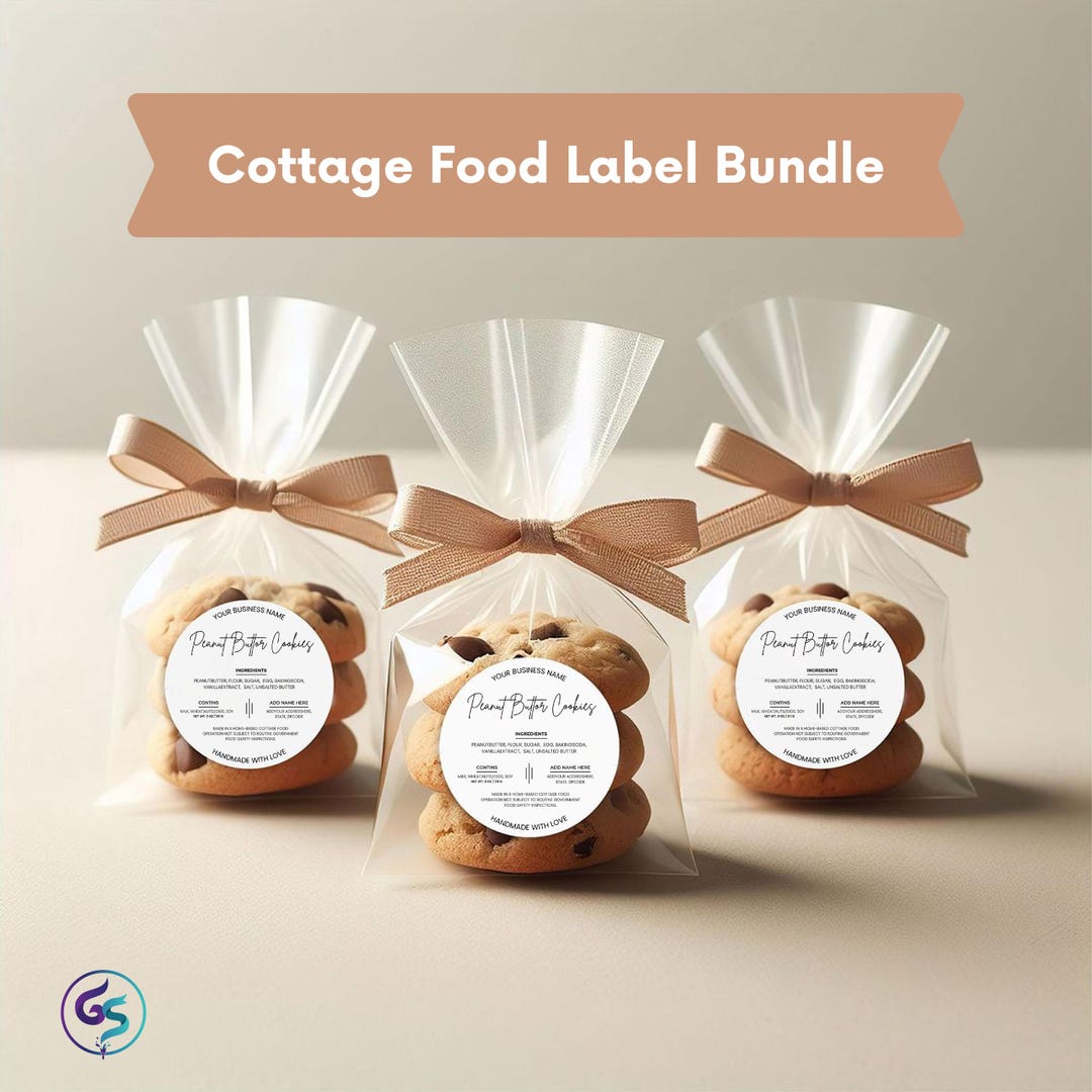 Editable Cottage Food Label Template – Printable Baking Ingredient ...