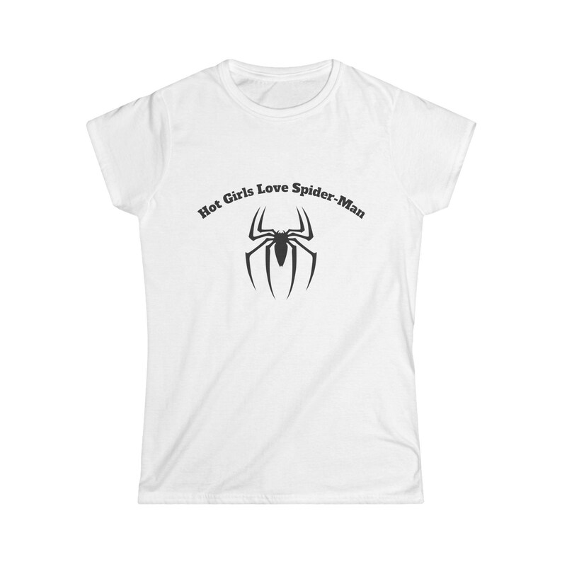 Hot Girls Love Spider-Man T-Shirt | Spider Logo Tee image 2