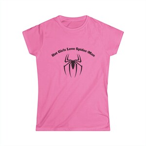 Hot Girls Love Spider-Man T-Shirt | Spider Logo Tee image 5