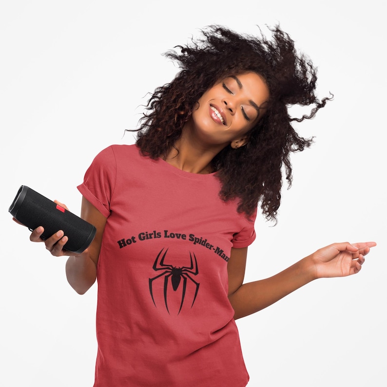 Hot Girls Love Spider-Man T-Shirt | Spider Logo Tee image 1