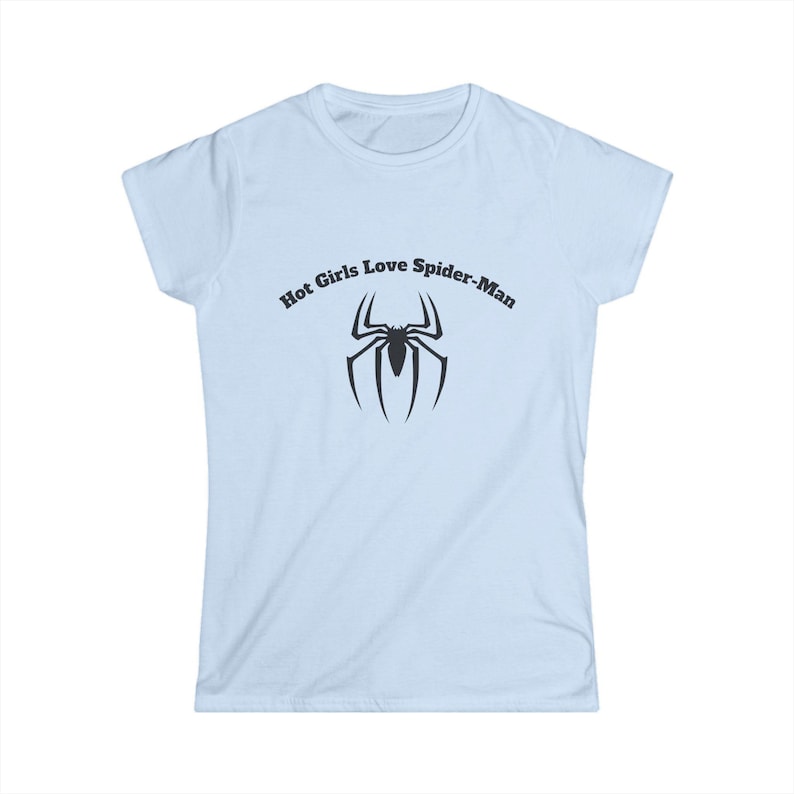 Hot Girls Love Spider-Man T-Shirt | Spider Logo Tee image 3
