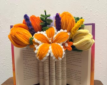 Personalisierter Blumenbuchstrauß