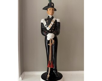 Vintage Galliano Soldado Italiano Decantador 19" Coronetti Italia Carabinieri