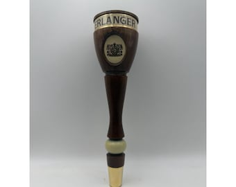 ビンテージ Erlanger ビールタップハンドル 木製ドラフト蛇口ノブ ブルワリーグッズ 8.5