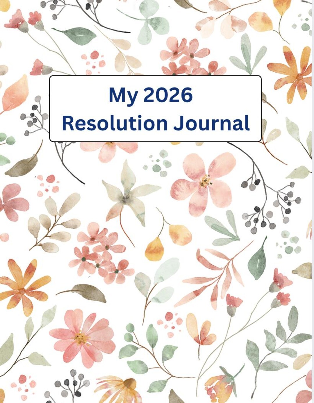 New Year Resolution Journal - Etsy