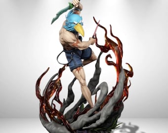 Shangri La Frontier - Sunraku Statue 3D Model Print STL